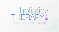 Desktop Screenshot of holistictherapynyc.com