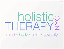 Tablet Screenshot of holistictherapynyc.com